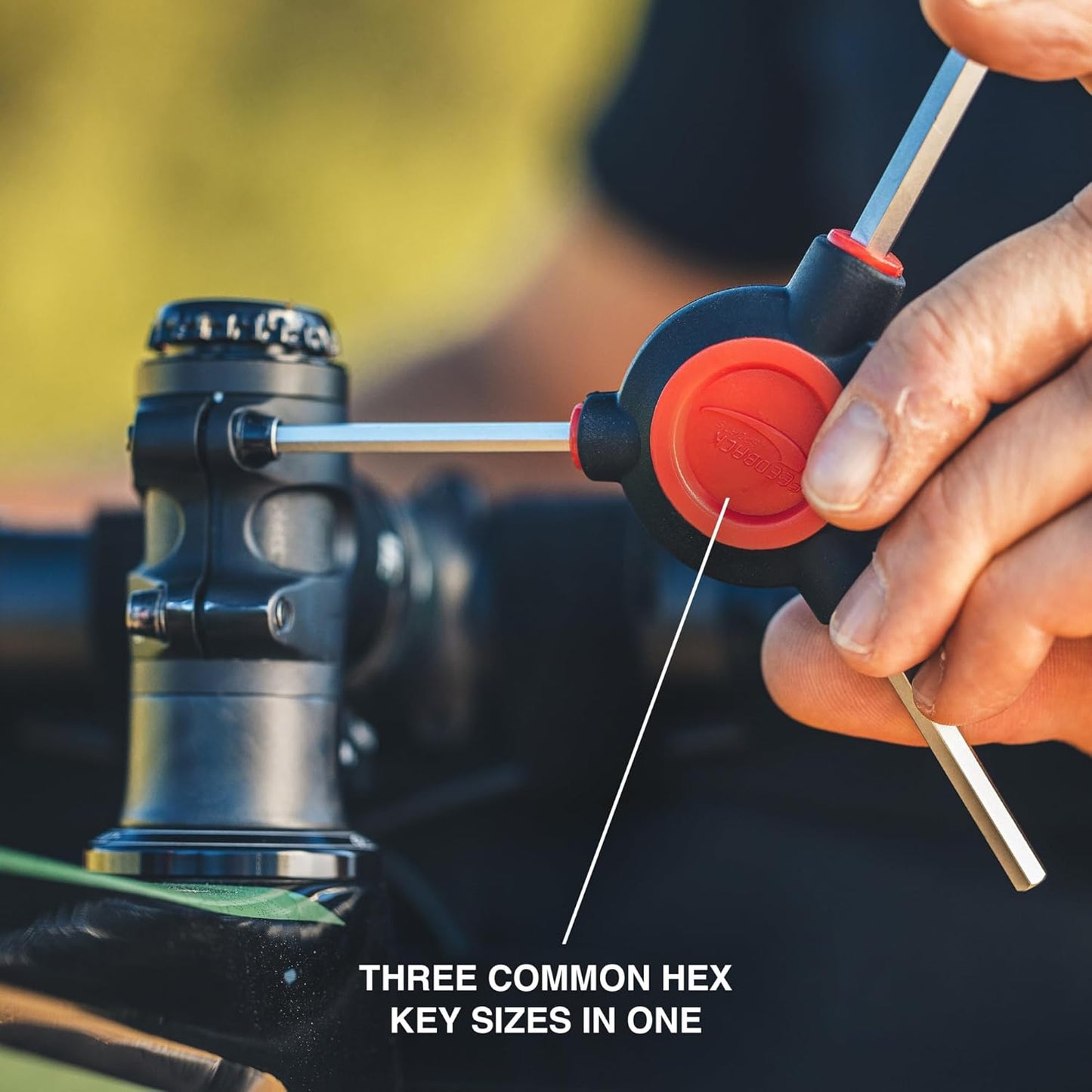 Feedback Sports | Fixed 3-Way Bicycle Torx Wrench Set | T25/T28/T30 | W/Dual Density Overmolded Rubber Grip