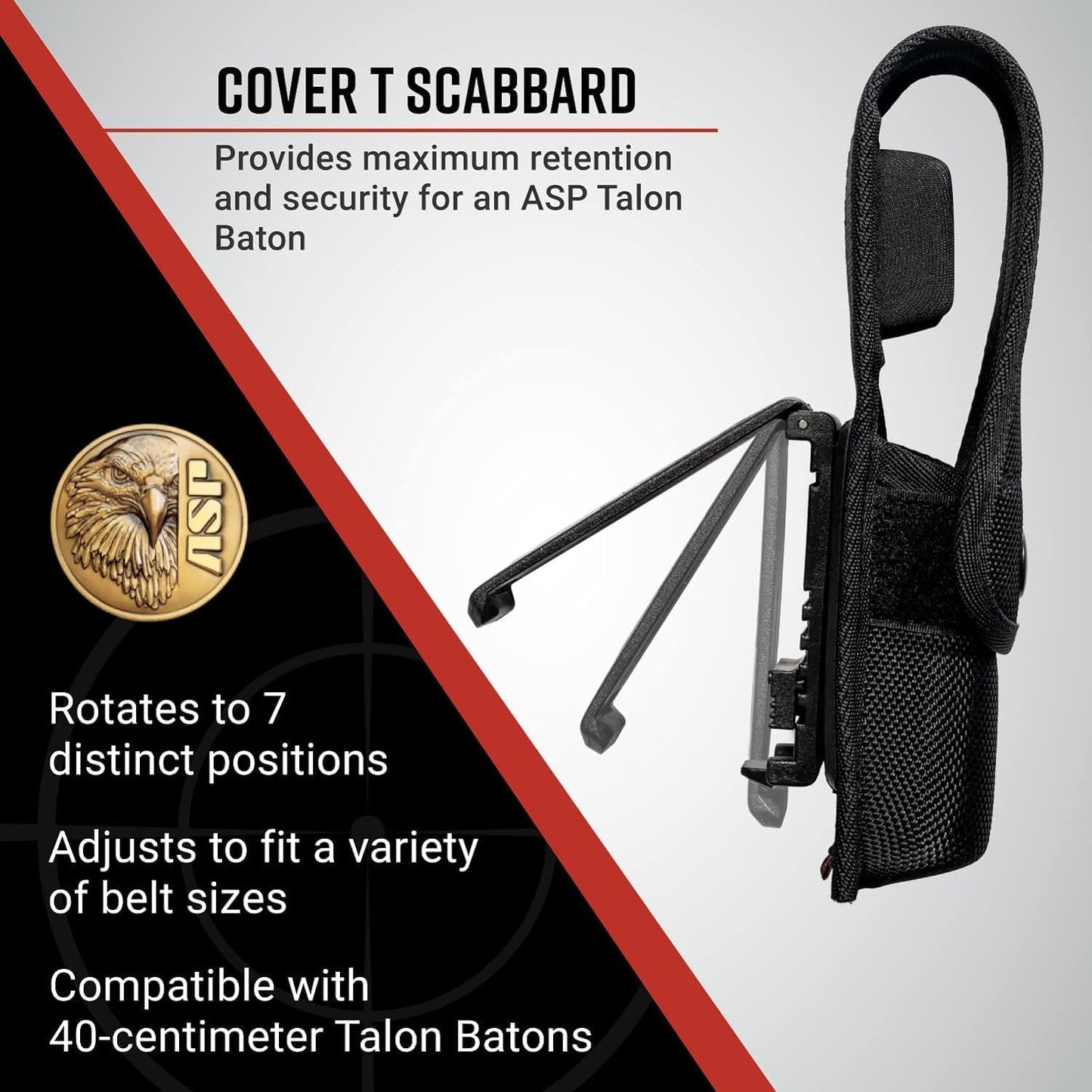 ASP Law Enforcement Covered Scabbard, Ballistic, T-Series