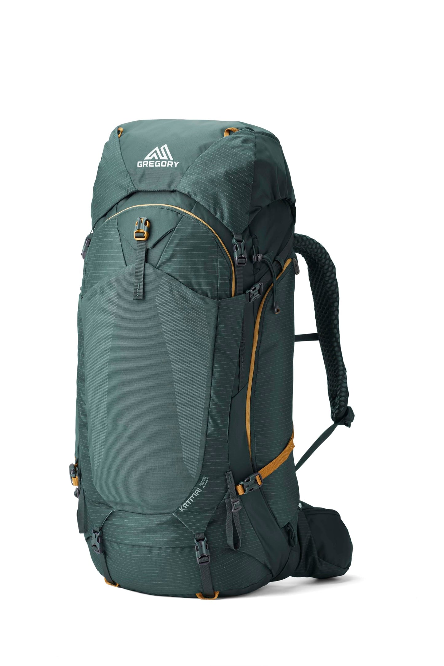 Gregory Katmai 55L Unisex Backpacking Pack, Ventilated Backpanel, Built-In Hydration Attachment for Bladder (Reservoir Not Included), Small/Medium, Oxide Green