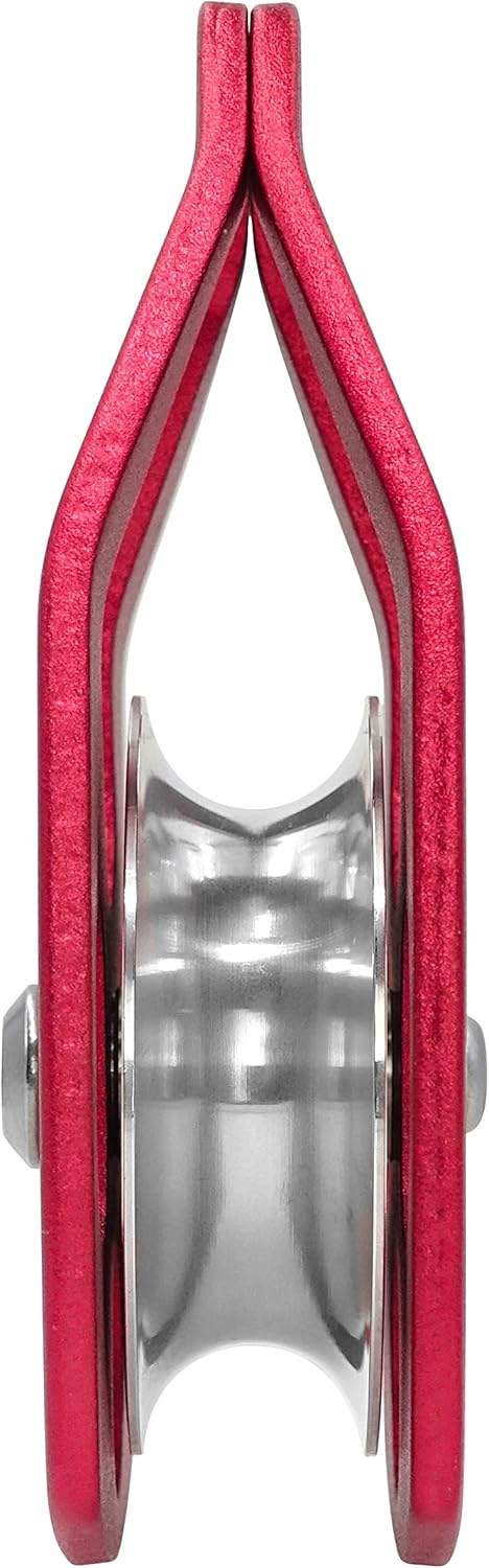 GM CLIMBING Large Rescue Pulley 32kN Single Sheave with Swing Plate CE UIAA Certified