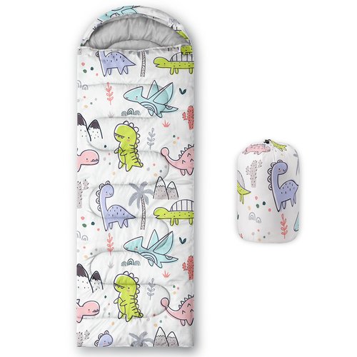 BailiPromise Cute Cartoon Dog Printed Camping Sleeping Bags,Lightweight,Hiking,Waterproof, Backpacking and Outdoors Sleeping Bags,3 Season Warm & Cool Weather,Camping Gear Equipment 31x90inch