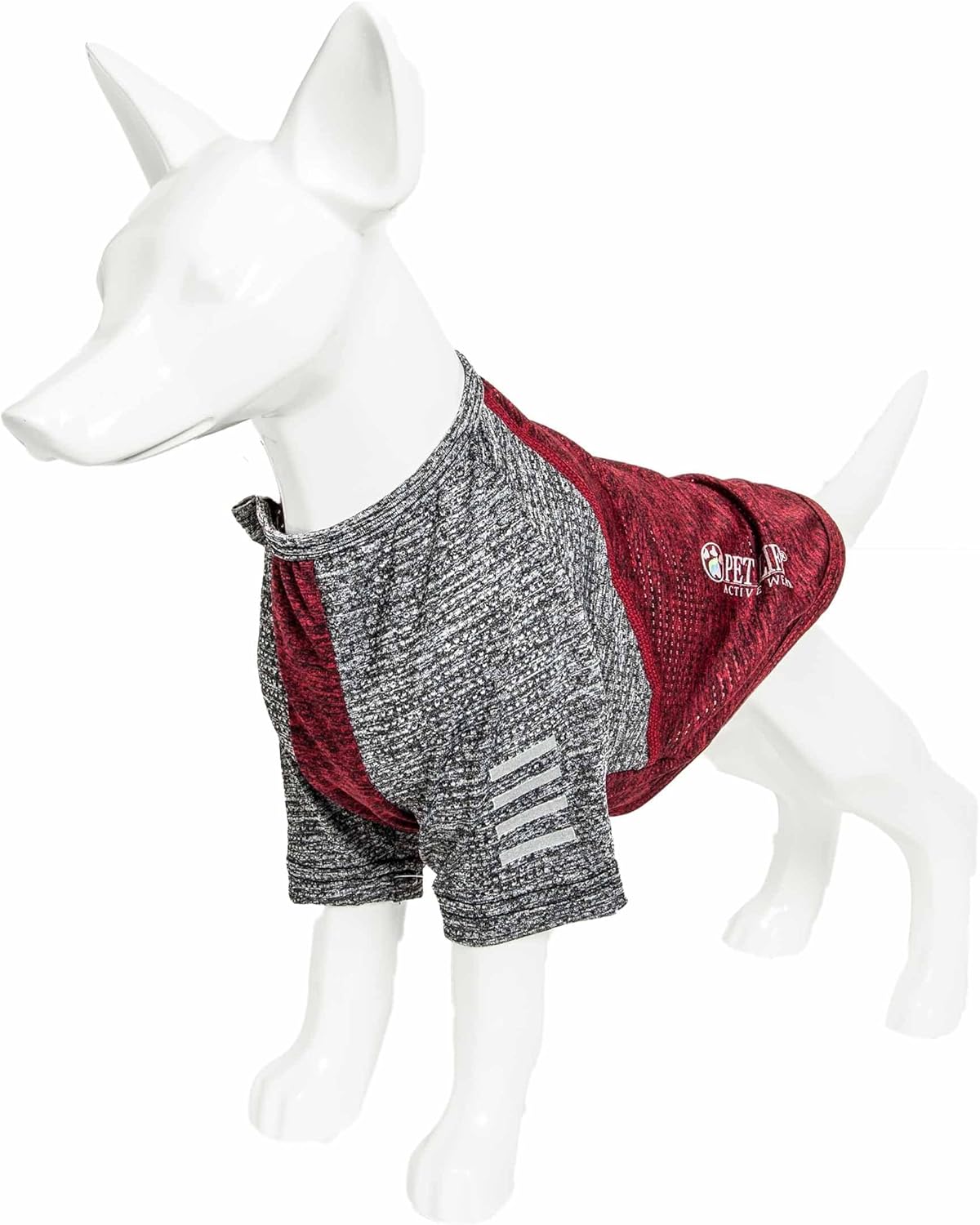 Pet Life ® Active 'Hybreed' 4-Way Stretch Two-Toned Performance Dog T-Shirt X-Large