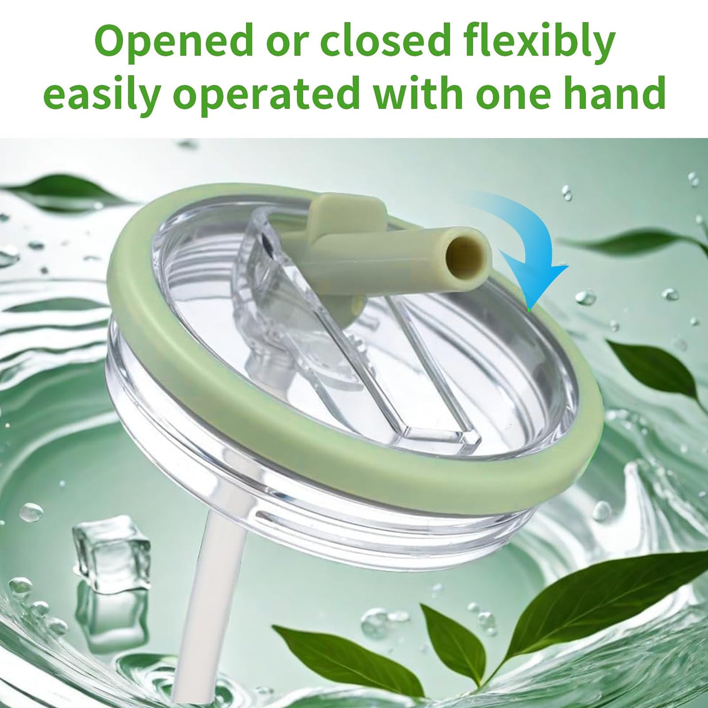 Aooiiysd 2 Pack Stanley Lids 40 oz Leakproof, Replacement Fit for Stanley Quencher H2.0, Spill-Proof Design, High-End Anti-Fall And Heat-Resistant Material (Rose Red)