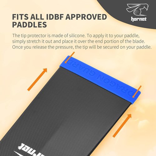 Dragon Boat Paddle Tip Protector - Blue Dragon Guard for Enhanced Durability