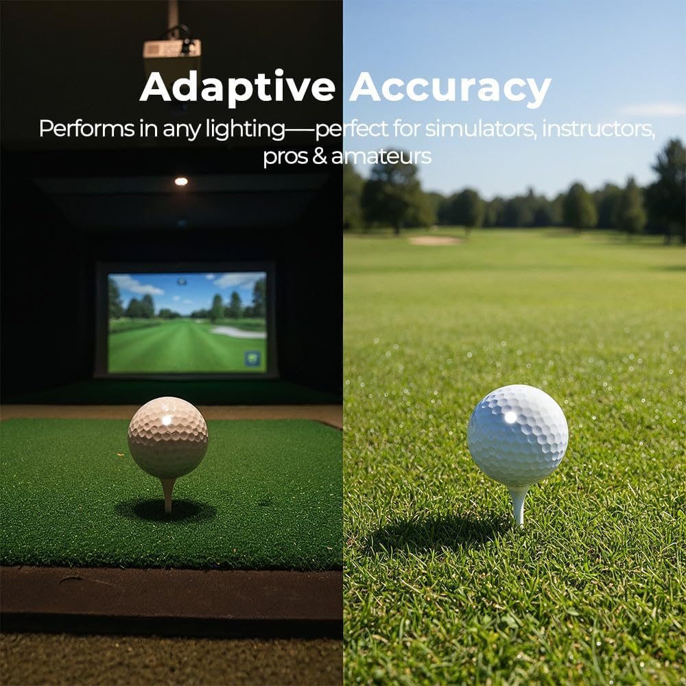 Golf Club & Golf Ball, White Reflective Dot Stickers, 3M Weatherproof Decals for Enhanced High Speed Camera Detection and Simulators, 1/4 Inch Size, Pack of 546