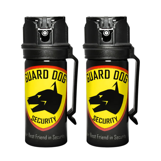 Guard Dog Security Pepper Spray for Self Defense, OC Spray with Belt Clip, Maximum Police Strength, Flip Top Safety for Quick and Accurate Aim, 20 Feet Range, 2 fl oz