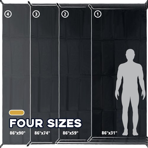 Camping Tent Footprint - 86'' x 74'', Waterproof Ground Sheet Mat for Tent - Ultralight Tarp for Hiking, Backpacking, and Beach Use