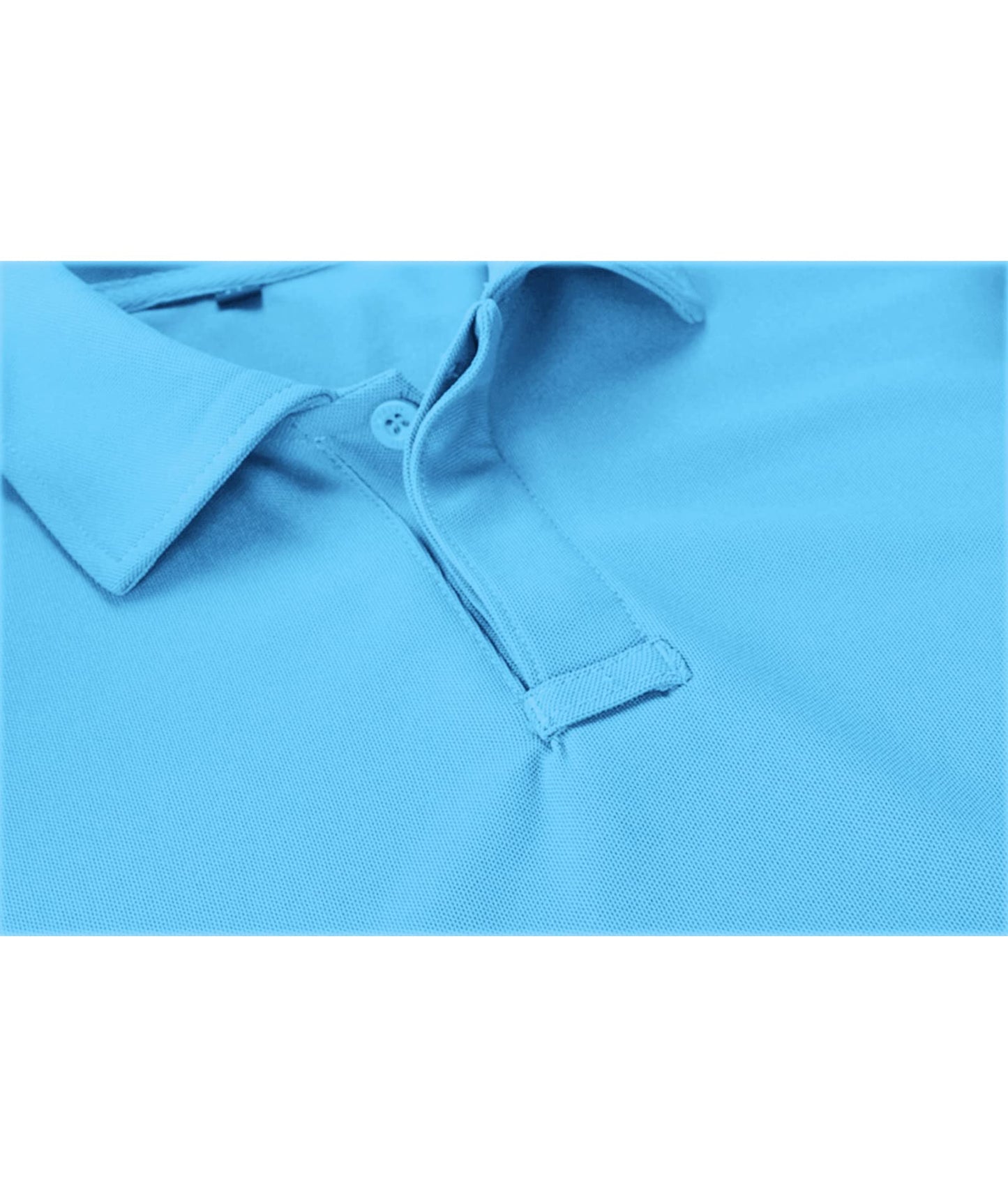 ZITY Mens Polo Shirt Short Sleeve Sports Tactical T-Shirt Athletic Golf Polos Daily Casual Stylish Collared Shirts for Men SkyBlue 3X-Large