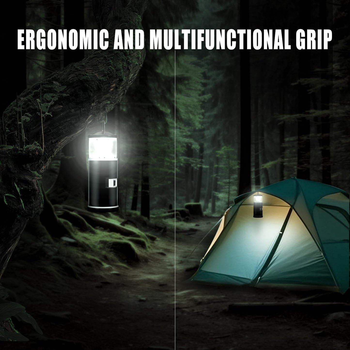 Father's Day Gifts for Dad, LED Camping Lanterns Battery Powered, Lantern with 15PCS Tool Kit, Camping Gifts for Men Husband Dad, Multitool Tool Kit Gifts for Camping, Fishing, Hiking, Lighting