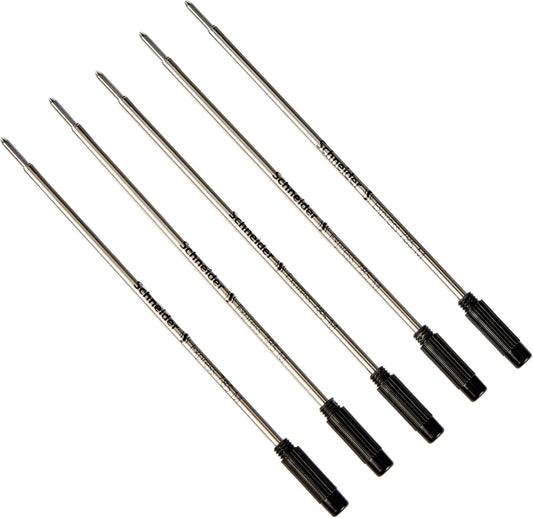 Schneider Express 785 Ballpoint Refill - Black, Medium (Pack of 5)