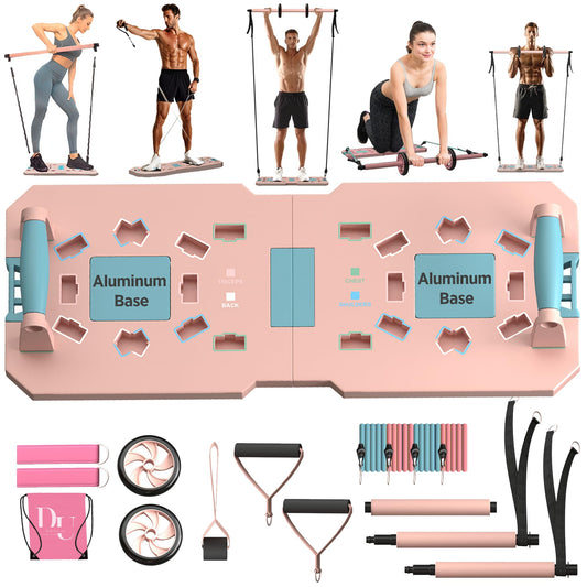 Generic Push Up Board, Home Workout Equipment, Pushup Board, Gym Stuff for Men, Home Workout Equipment (Pink)