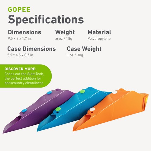 GoPee Female Urination Device, Folds Transforms Instantly to Flat Pocketable Stand To Pee, Pee Easily Fully Clothed, Comfortable, Ultra-Compact, Reusable, Travel Outdoors, Includes Case, Autumn/Orange