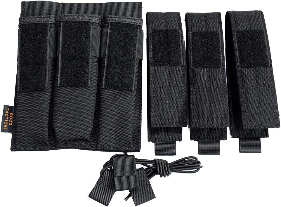Tactical Molle Magazine Pouch, Kriss Tactical Pistol Triple Mag Pouch, Multi-use