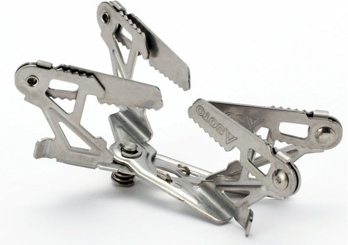 Lightweight SOTO TriFlex & 4Flex WindMaster Stove Stand - Durable Stainless Steel, Stable Design