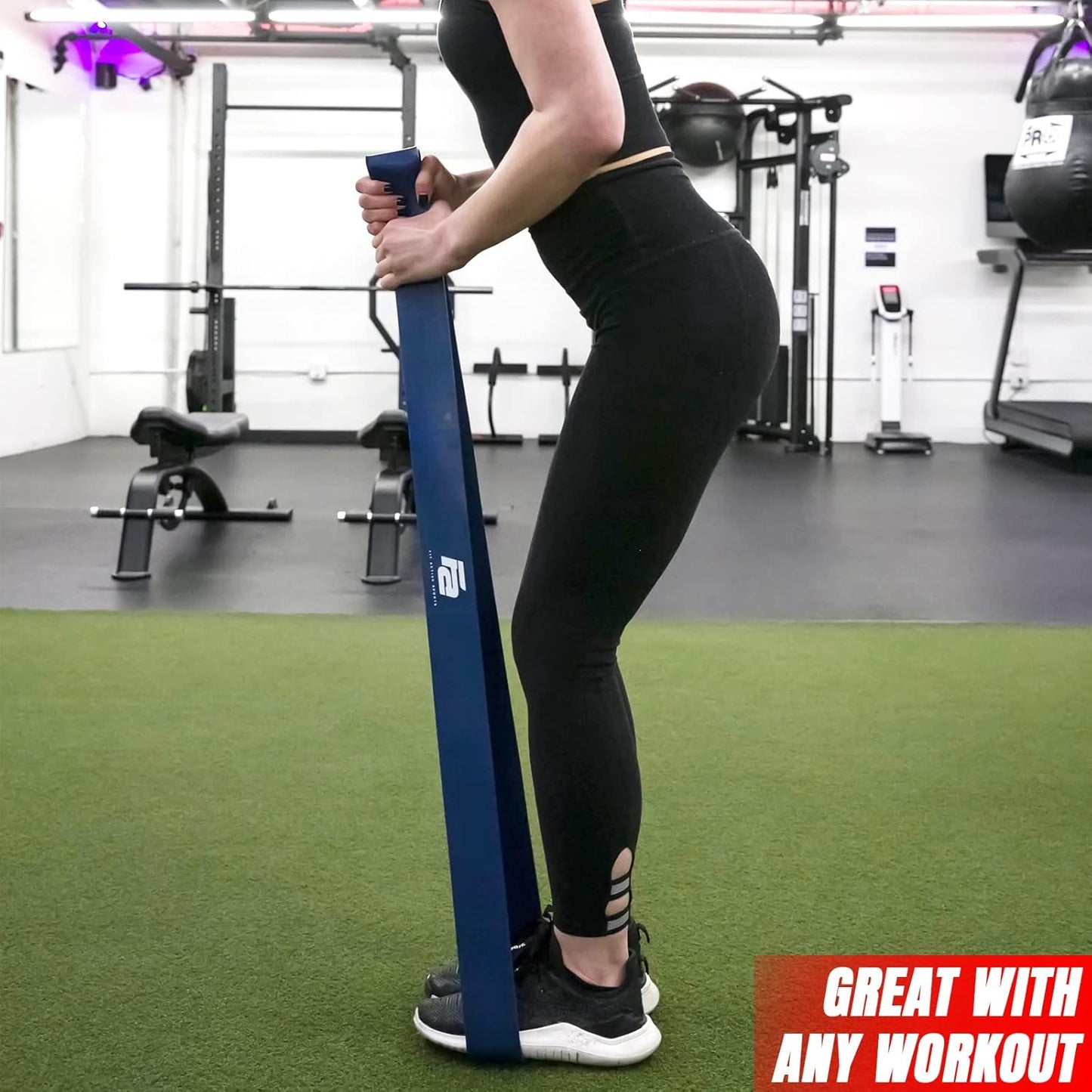 Fit Active Sports Resistance Workout Exercise Bands for Home, Gym, Stretching, Strength Training, Weightlifting, Pull Up Assist - Indoor and Outdoor Use