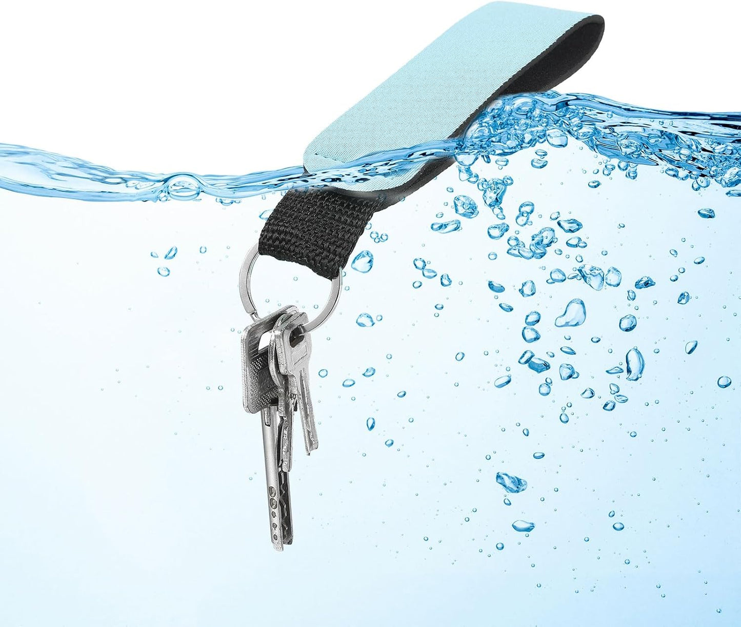 Waterproof Neoprene Keychain | Buoyant Floating Key Ring for Outdoor Sports