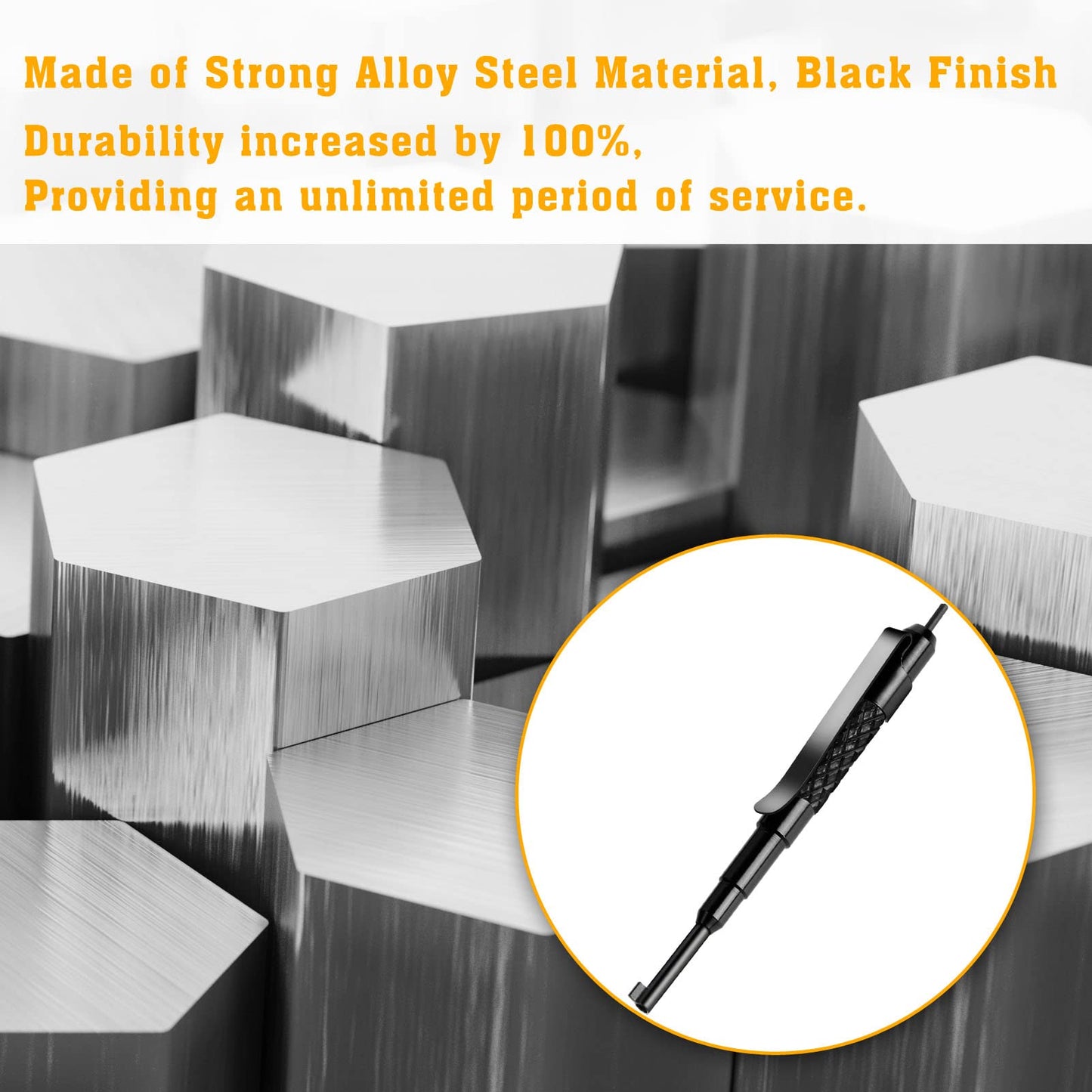 JOTOVO Alloy Steel Pocket Key, Universal Handcuff Keys with Clip for All Standard Series Hand Cuffs - 2Pack