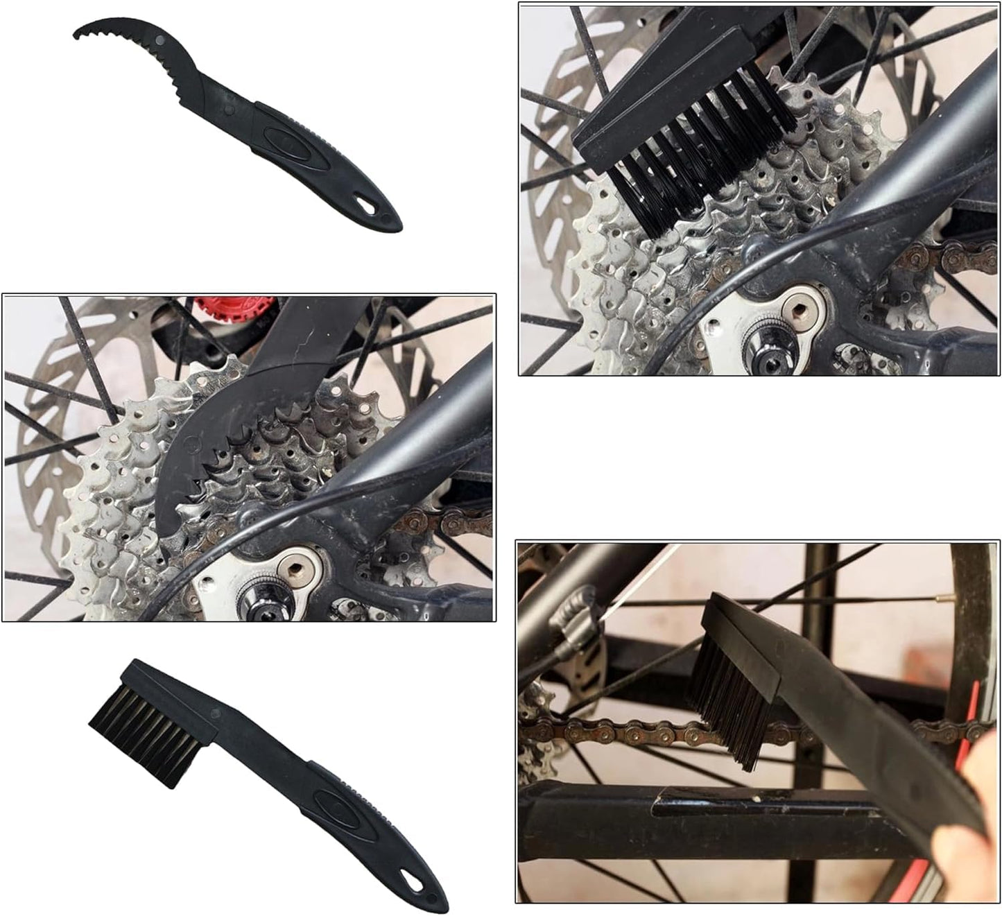 JXINLODGEG Bike Chain Cleaner Kit Including Chain Oil Lubricant, Bike Cleaner Brush Tool, Bicycle Chain Cleaning Agent,Chain Lube for Mountain/MT/Road/BMX Bike