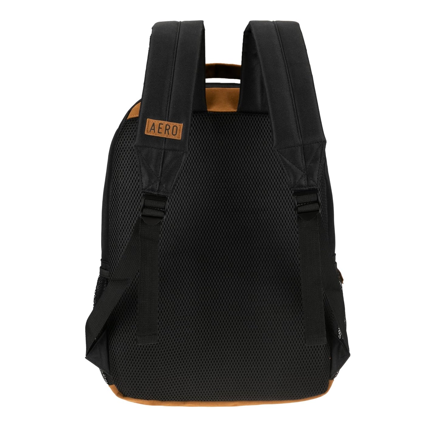AEROPOSTALE Airstream Unisex Backpack - Aero Mens and Womens Bag for Everyday Use (Black/Brown)