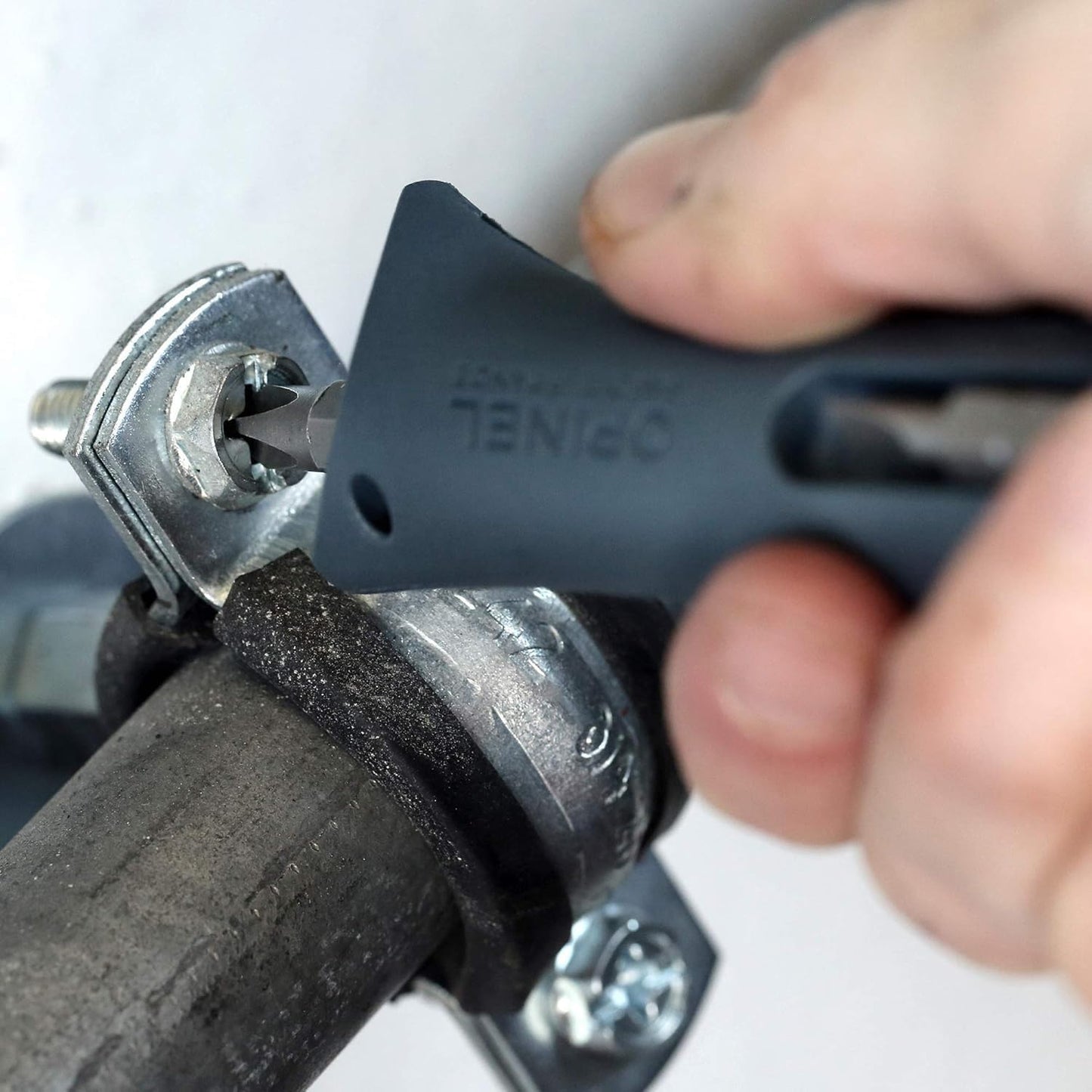 Opinel No.09 DIY - Stainless Steel Folding Pocket Knife and Multi-Tool, Wire Stripper, Screwdriver, Made in France