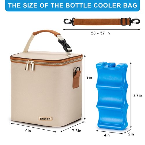 BABEYER Breastmilk Cooler Bag with Ice Pack
