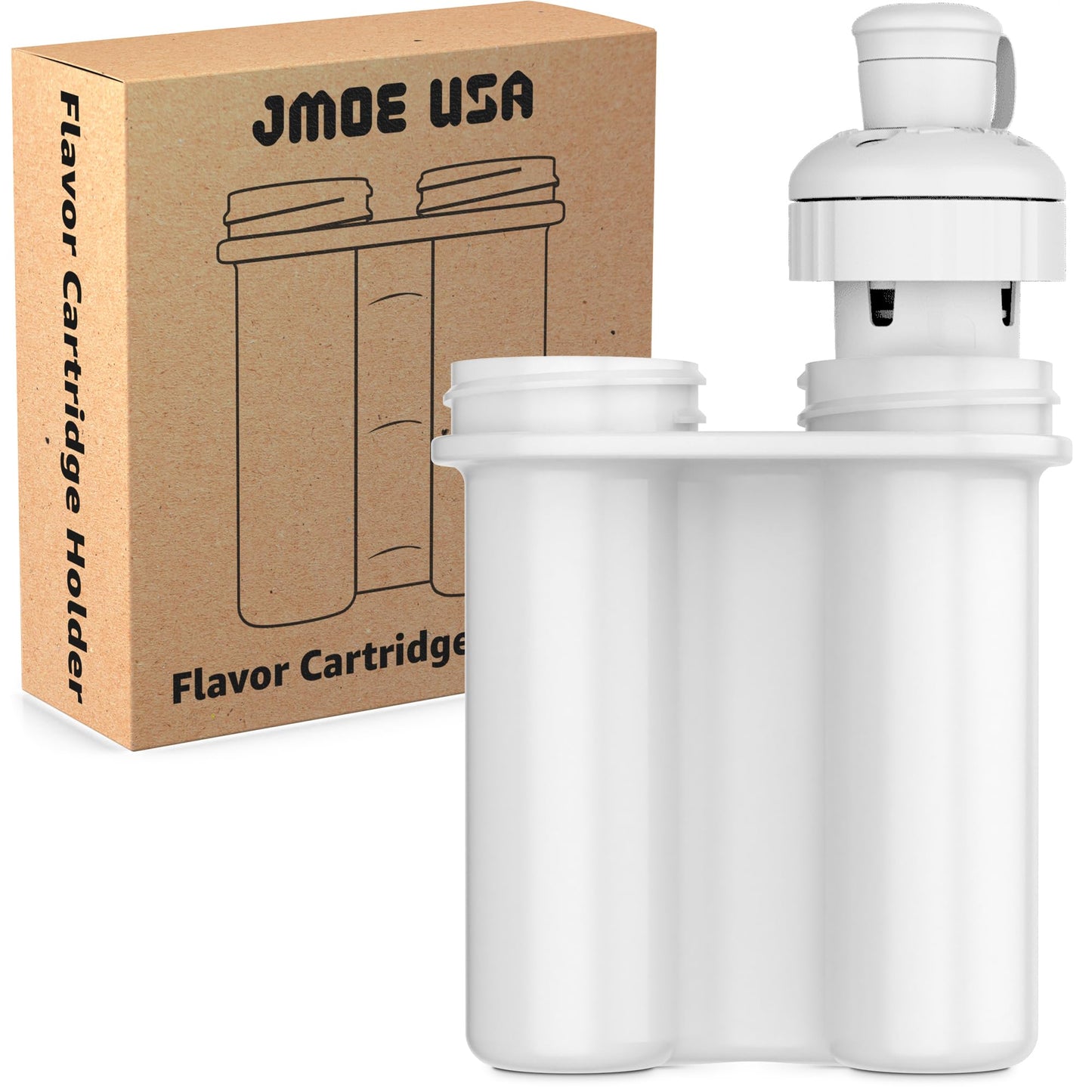 Jmoe USA Flavor Cartridge Holder | Fits 2 Cartridges | Compatible With Cirkul Sips | Keep Fresh For Up To 10 Days | BPA Free Plastic