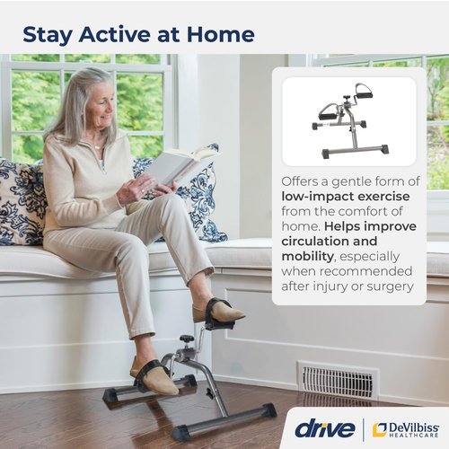 10270KDRSV-1 Pedal Exerciser, Silver Vein Finish