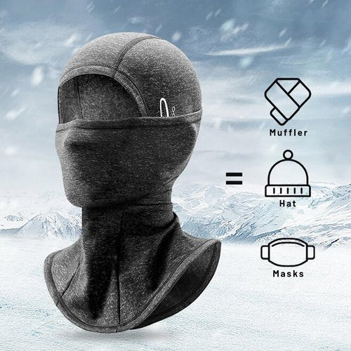 Chasenew Balaclava Ski Face Mask for Men Cold Weather Windproof Thermal Winter Motocycle Shiesty Mask Women Neck Gaiter Husband Gift, Black