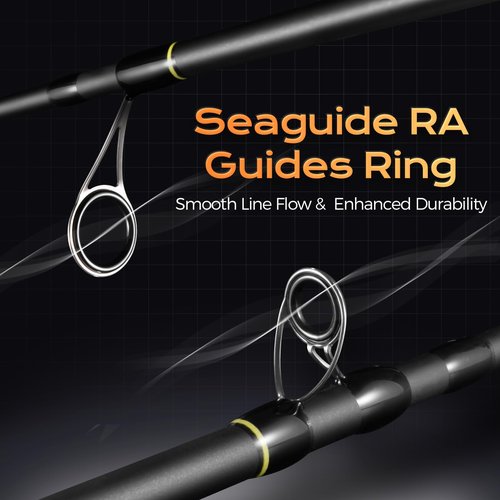 HANDING M1 Travel Fishing Rod 5 Piece Medium Heavy Baitcasting Rod 6'6'' with Medium Heavy Power Fast Action for Largemouth Pike Pickerel Redfish Striped Bass