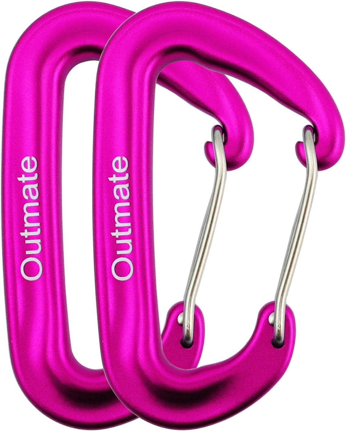 12kN 3.2"x2" Heavy-Duty Carabiner Clips - Durable, Lightweight Aluminum Alloy Carabiners for Hiking, Camping, Keychains, Dog Leashes, Hammocks & More