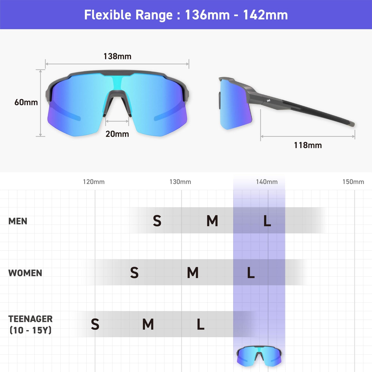 EYEGLAD MOTIONVIEW Sports Sunglasses Outdoor Polarized UV400 Men Women Cycling Surfing Running Fishing Sports (Ultra-lightweight Grey)