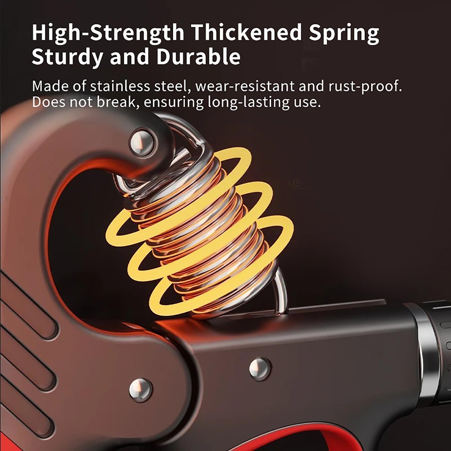 Hiyoga Grip Strength Trainer, Hand Grip Strengthener with Adjustable Resistance 11-220Lbs(5-100KG), Automatic Counter, Ergonomic Design, Forearm Strengthener for Musicians Athletes and Injury Recovery (Orange)