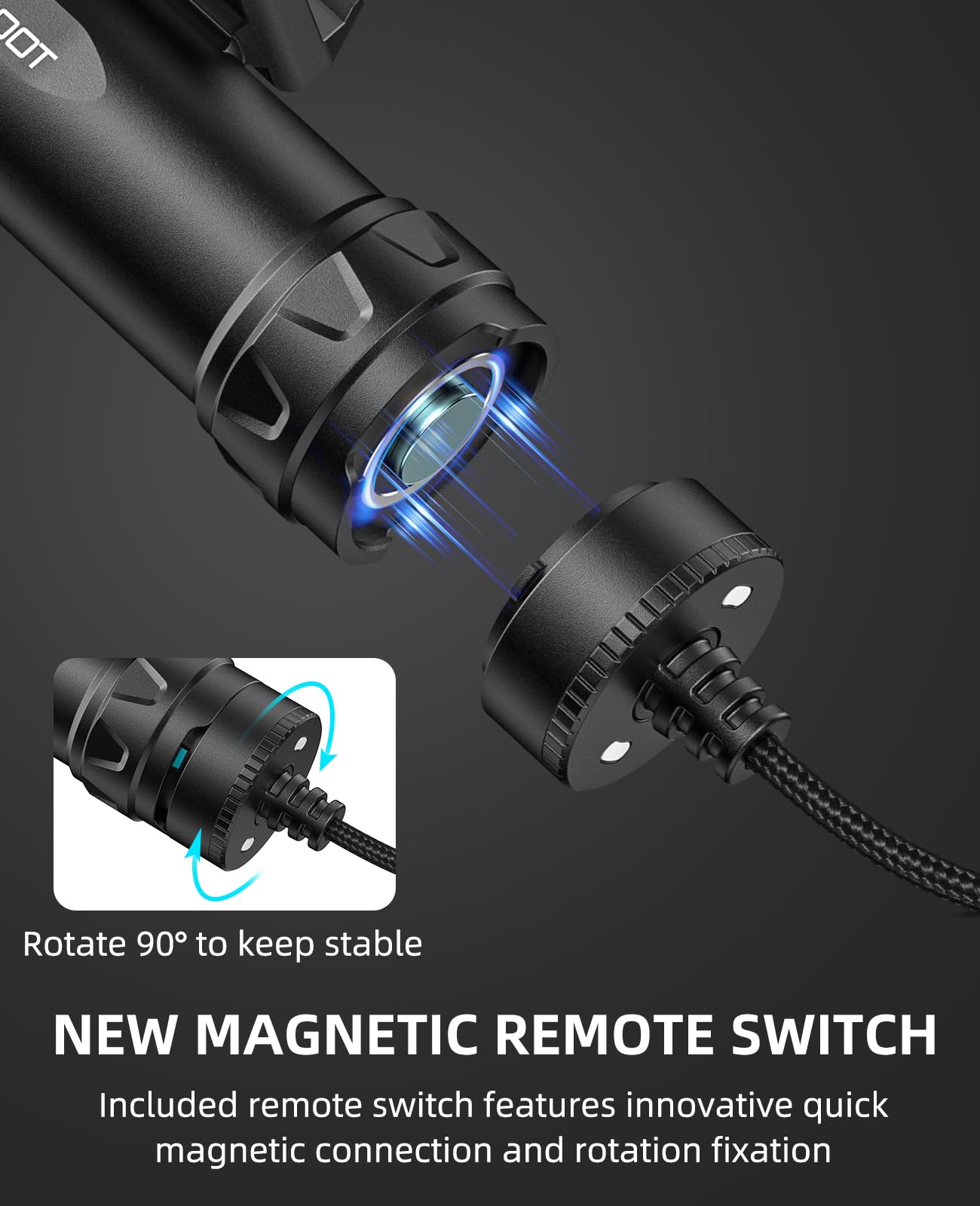 EZshoot 2500 Lumens Tactical Laser Light Combo for Rifle Compatible with Picatinny with Magnetic Remote Switch, Ar Light Laser Combo with Strobe Mode, Tactical Flashlight for Home Defense, Hunting