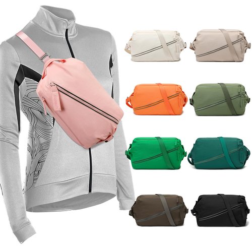 BOSSTIN Small Gym Duffle Crossbody Bag for Women & Men, Lightweight Compact Sports Workout Bag - Hot Pink