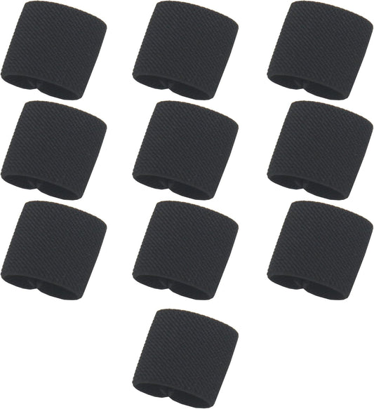 YYST Tactical Elastic Web Belt Loop keeper (Black) 10/PK for 1'' wide Belt