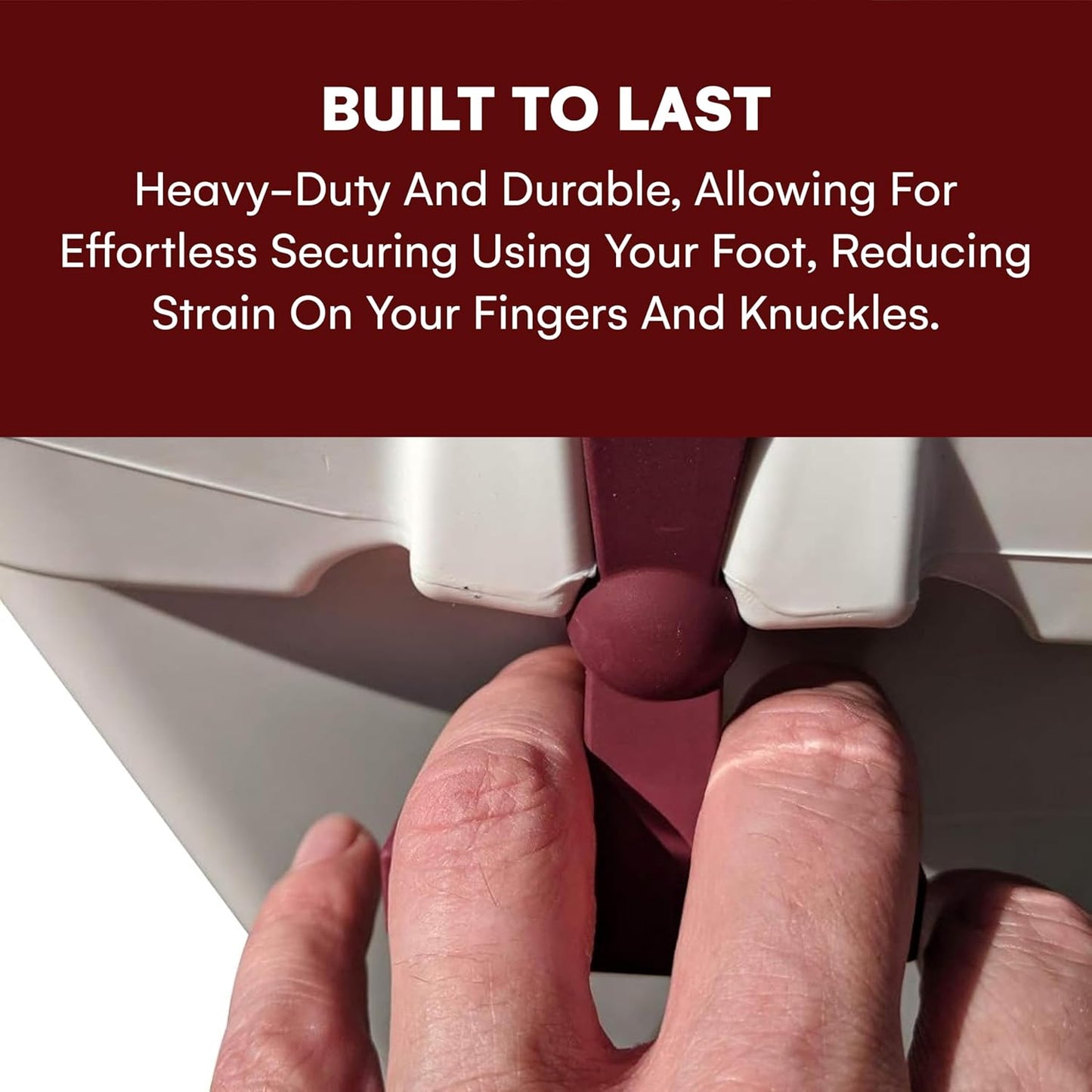 Beast Cooler Accessories 2-Pack Replacement Lid Latches for Yeti and RTIC - Black Rubber, Cooler Latches Replacement for Yeti, RTIC, and More - Hard Handle Grips, 20 Inches