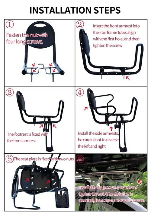 Rear Child Bike seat,Kid Rear Bike seat, Rear Mounted Bike Seat with Harness, Armrests and Pedals for Adult Bikes Ages 2 to 8 Years(Up to 110lb)