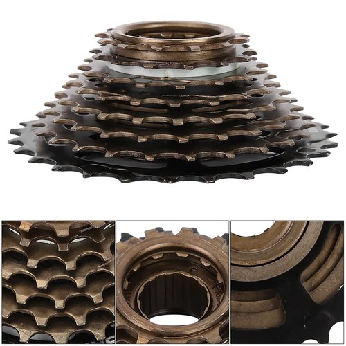 ZLXHDL Bicycle Freewheel Cassette Sprocket, Aluminium Alloy Freewheel Cassette 8 Speed Bike Gear Mountain Bike Replacement Accessory for Mountain Bike