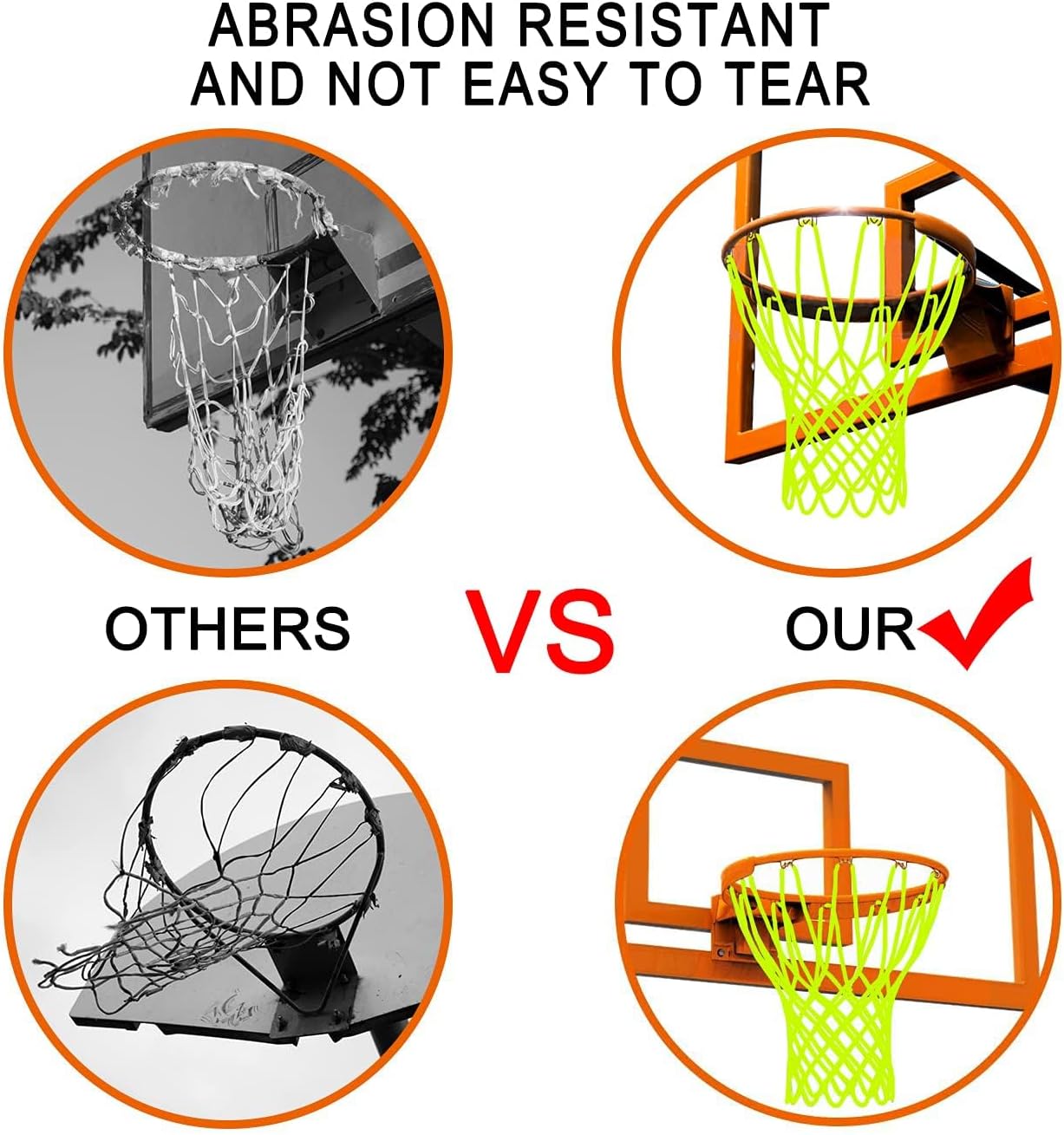 Glow Basketball Net – Luminous Outdoor Nylon | Portable Sun-Powered Nightlight