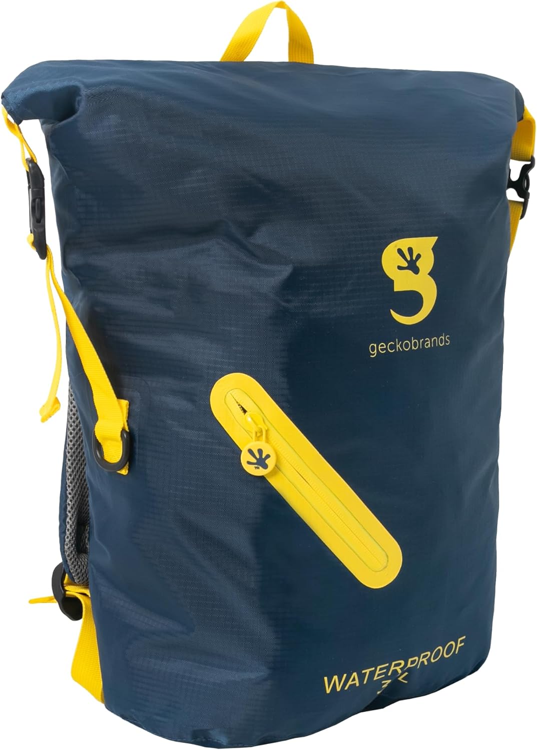 geckobrands Lightweight 30L Waterproof Backpack - Lightweight Watertight Outdoor Bag Hiking Traveling Light Water Activities