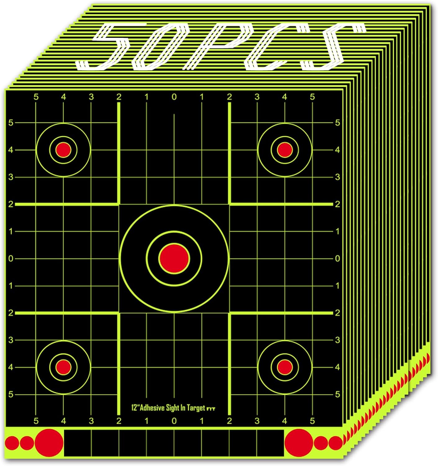 ATFLBOX 12x12 inch Splatter Paper Targets and Adhesive Target Papers.Shooting Outdoor and Indoor. Rective Shooting Targets for Air Gun - Rifle - Pistol - Airsoft - Air Rifle