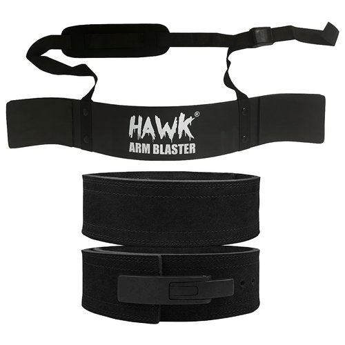 Weightlifting Belt for Men and Women Large 38”-44” & Arm Blaster for Biceps & Triceps