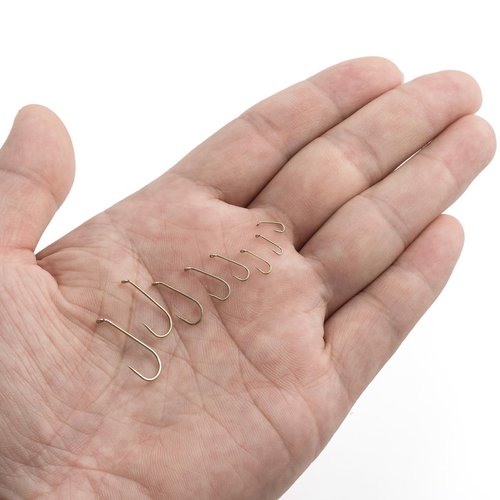 Dr.Fish 100 Pack Dry Fly Hooks Barbless Fishing Hooks Fly Tying Black Nickel High Carbon Steel Fly Tying Accessories Trout Salmon Freshwater-Black #12