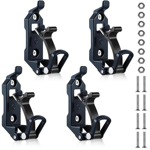 Gulfmew 4 Pcs Shovel Mount for Roof Rack, Metal Rubber Clamp Wall Mounting Kit, Shovel Holder Clamp Wall Mount Kit Car Accessories for Roof Rack, Boats, Military Equipment, Axe, Patent Protection