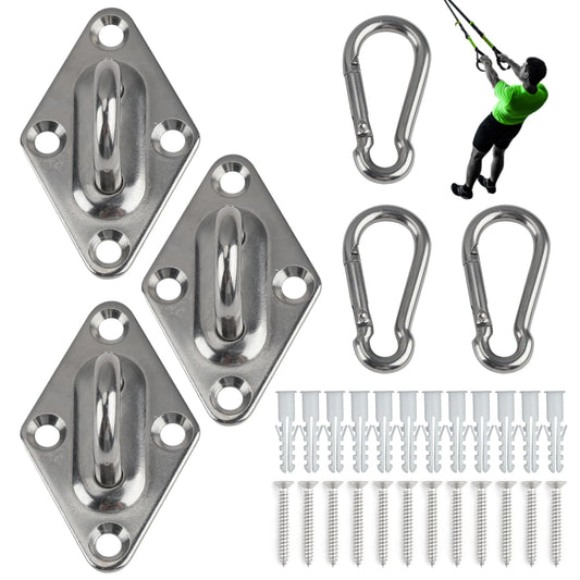 3 Pack Resistance Band Wall Mount, Exercise Anchors Hooks for Wall, Space Saving Workout Resistance Bands for Beginners, Athletes, Fitness Enthusiasts, Home Gym, Suspension Trainer, Stretching