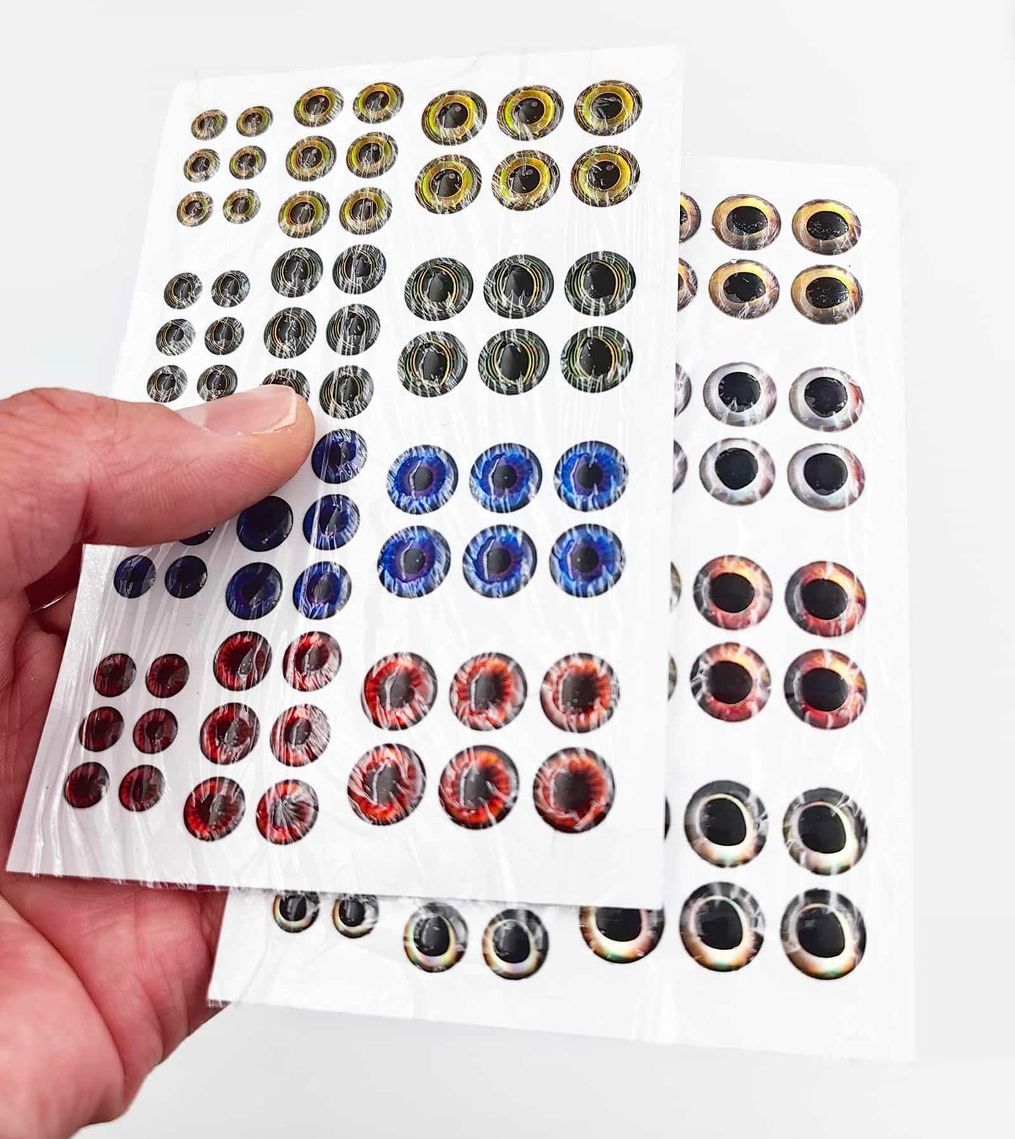 Fish Eyes for Lures Making - Large Fishing Lure Eye 6mm 7mm 10mm Assortment for Fly Tying DIY Materials Tool