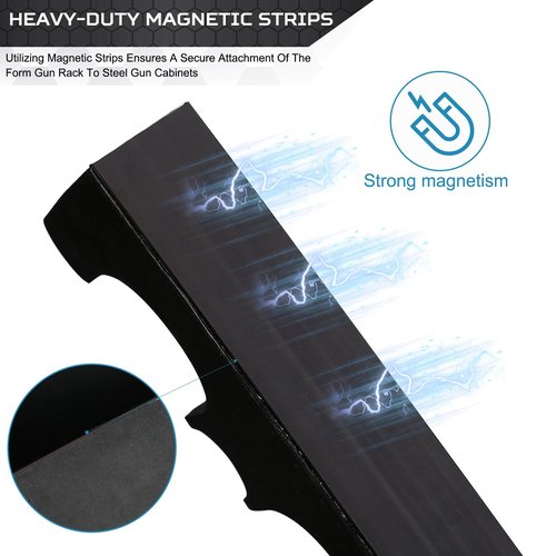 OCQOTAT Gun Rack for Gun Storage, Gun Safe Accessory for Shotguns, Gun Holder in Gun Cabinet, Shotgun Rest, Foam Material with Magnetic Strip and Hook Strip, Gifts for Hunters