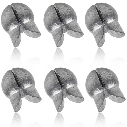 100 Pack Split Shot Fishing Weight Removable Clip On Fly Fish Line Sinkers Round Egg Fishing Sinker Saltwater Lead Weight Bass Fishing Freshwater 3.0g