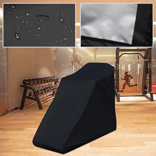 ZUDKSUY Treadmill Cover 210D Oxford Fabric Waterproof Cover 78.7 x 37.4" x 59.1" Black Treadmill Cover in Non-Folded Condition(Non-Folding)