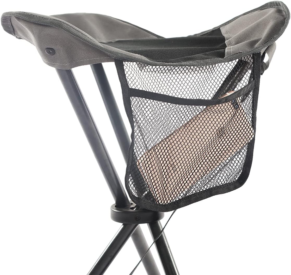 Portal Tall Folding Tripod Stool for Outdoor Camping Walking Hunting Hiking Fishing Travel, Support 225 lbs